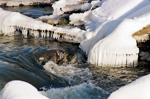 Winter stream Stockfoto