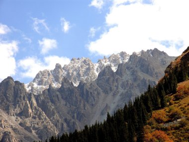 Mountains and sky clipart