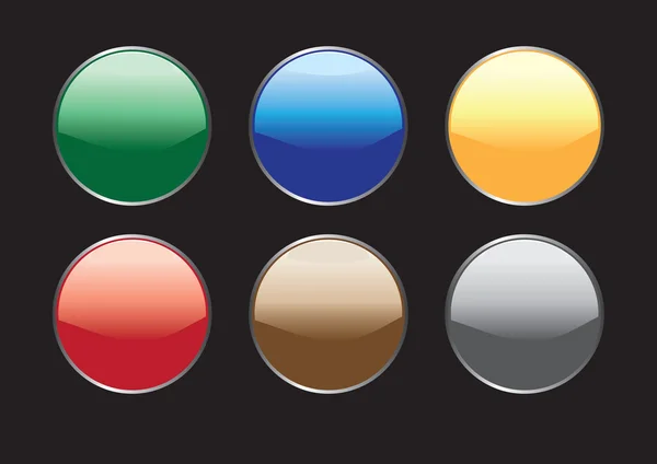 Les boutons sont varicolores — Image vectorielle