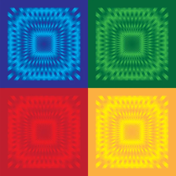 Многоцветные квадраты — стоковый вектор