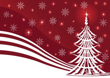 Christmas background with stars clipart