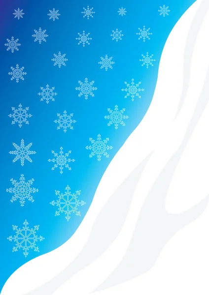 Chute de flocons de neige — Image vectorielle