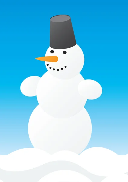 Bonhomme de neige — Image vectorielle