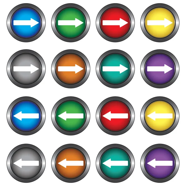 Buttons pointers — Stock Vector