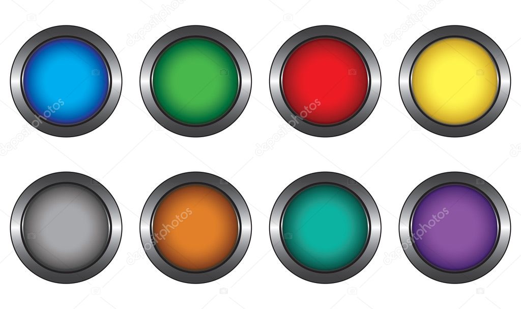 Eight beautiful, shiny buttons