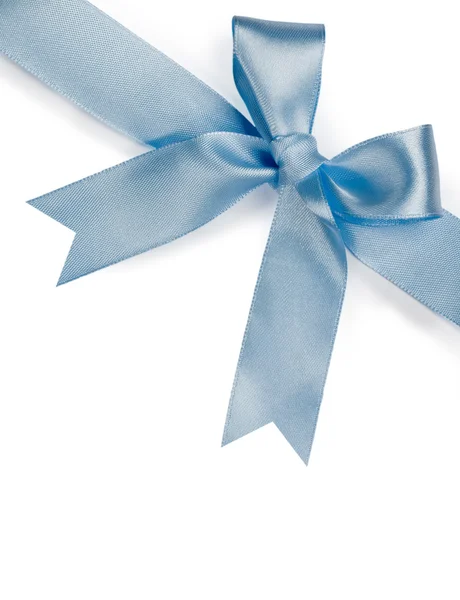 Красивый синий лук на белом фоне — стоковое фото