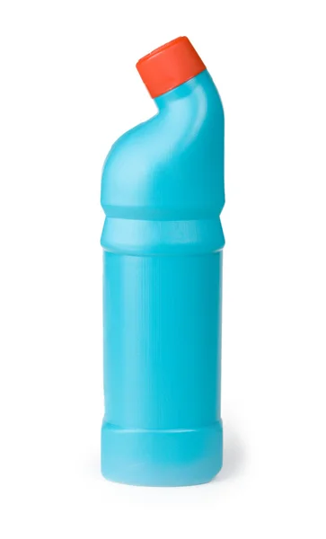 Jabón de botella sobre fondo blanco — Foto de Stock