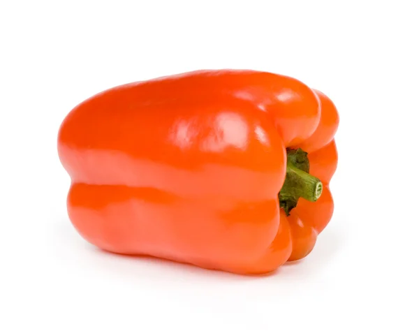 Ένα ώριμο πιπέρι σε άσπρο φόντο — Φωτογραφία Αρχείου