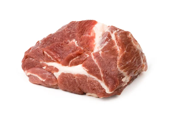 Pezzo di carne fresca su sfondo bianco — Foto Stock