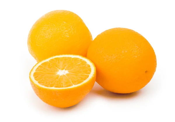 Sliced orange on a white background — Stock Photo, Image