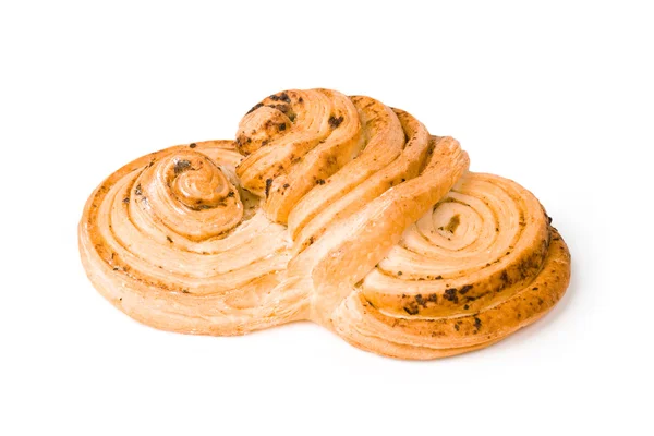 Finom kenyér, fehér alapon — Stock Fotó
