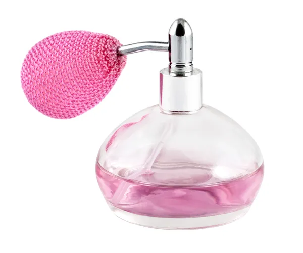 Жіночі парфуми на білому тлі — стокове фото
