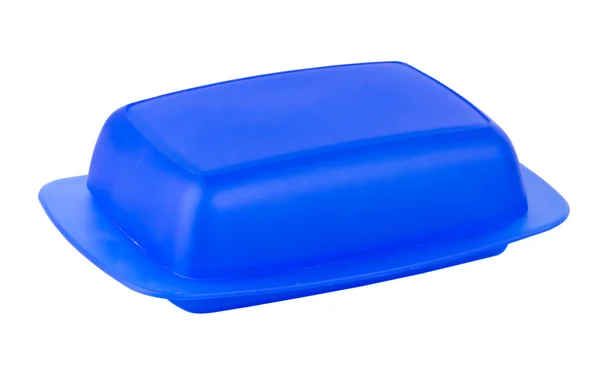 Pudełko plastikowe naczynia — Zdjęcie stockowe