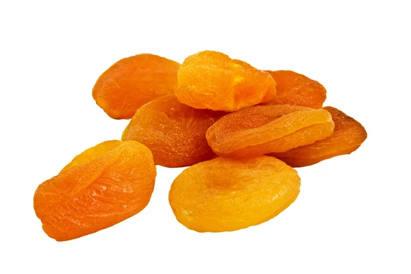 Dried apricots on white background — Stock Photo, Image