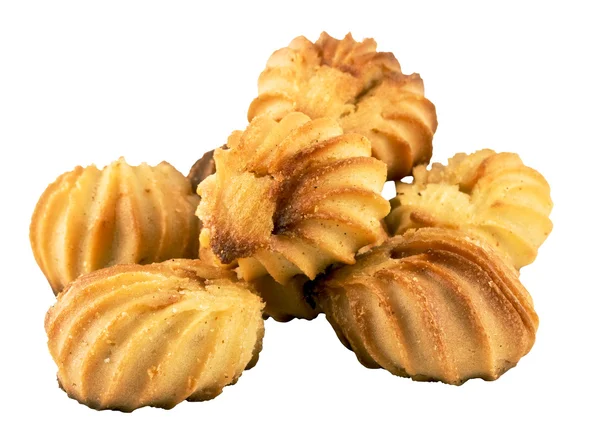 Вкусное печенье на белом фоне — стоковое фото