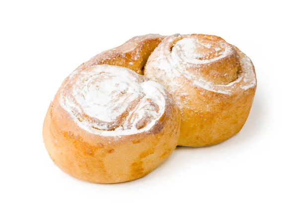 Νόστιμο ψωμί σε λευκό φόντο — Φωτογραφία Αρχείου
