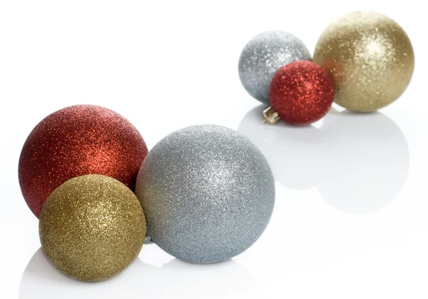 Piękny piłka świąteczne ozdoby — Zdjęcie stockowe