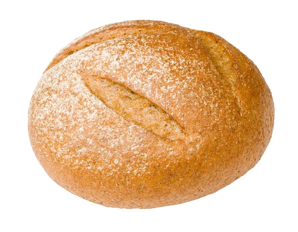 Laib Brot auf weißem Hintergrund — Stockfoto