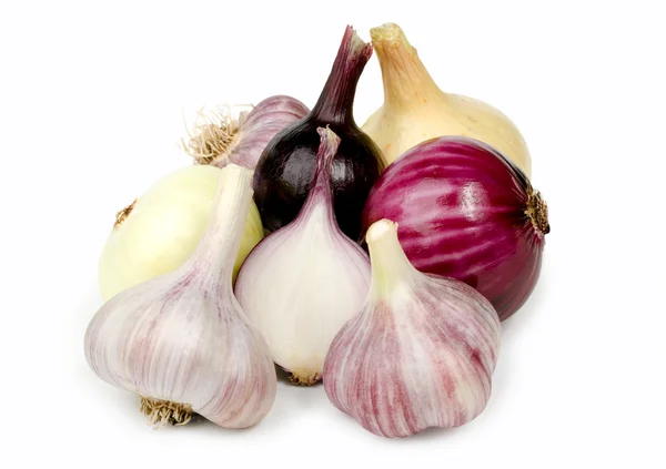 Garlic and onion. — Stock Photo, Image