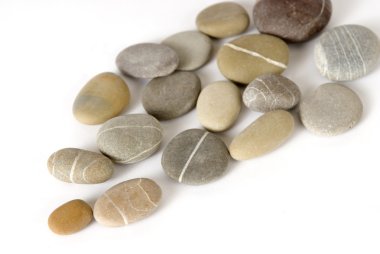 Zen-like stone formation on white clipart