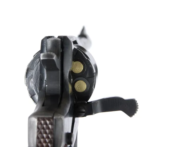 Revólver com balas — Fotografia de Stock