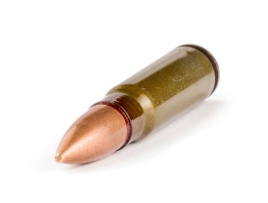 Bullet isolated on white background clipart