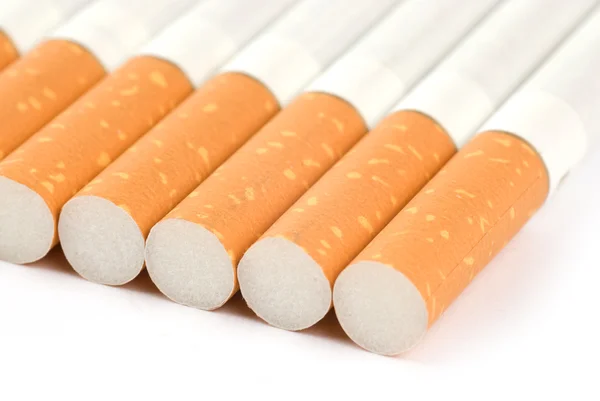 Row of cigarettes — Stock Photo, Image