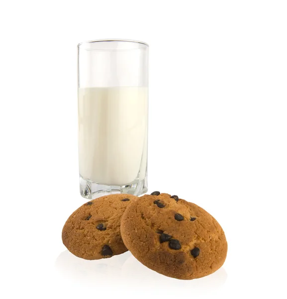 Milk with cookies Stock Picture