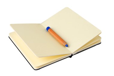 Yellow notebook clipart