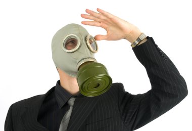 Gaz Maskeli işadamı