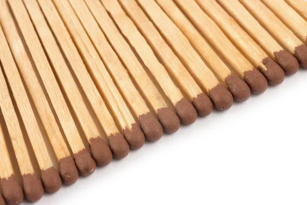 Matches close up on white background — Stock Photo, Image