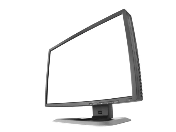 Monitor de computador LCD de tela larga — Fotografia de Stock
