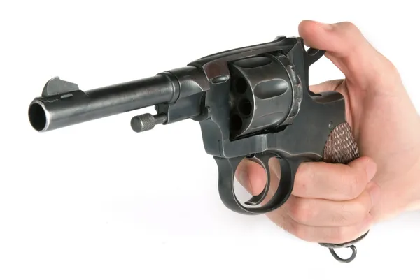 Pistol in hand — Stock Photo, Image