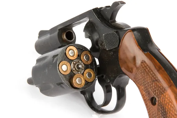 Revolver with bullets — Stock Photo, Image