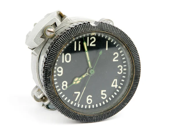 Velho relógio aéreo mecânico — Fotografia de Stock