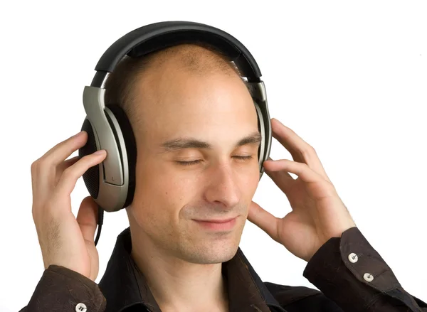 Hombre disfrutando de la música —  Fotos de Stock