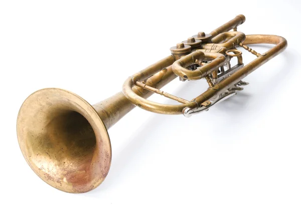 Gamla vintage trumpet — Stockfoto