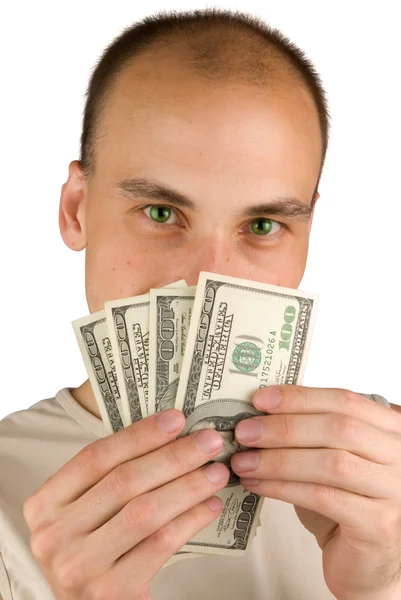 Man Holding Money Stock Picture