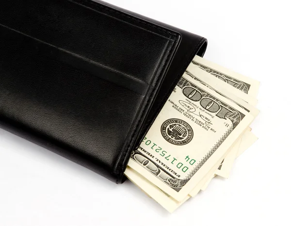 Pengar i en plånbok — Stockfoto
