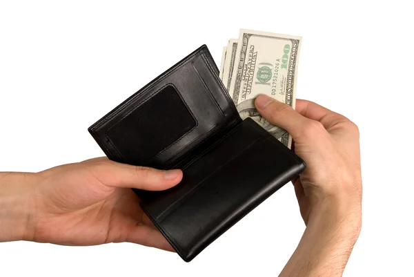 Cüzdandaki para — Stok fotoğraf