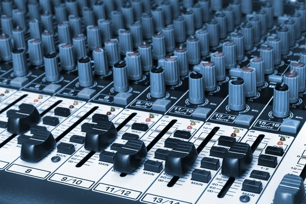 Audio mixing board — Stock Photo, Image