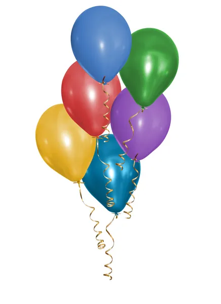 集团的彩色气球 — 图库照片