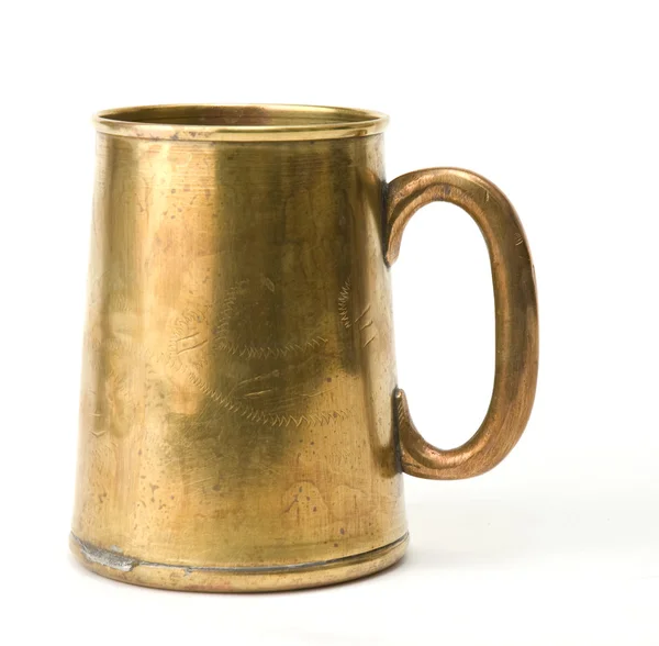 Old brass cup — Stock Photo, Image