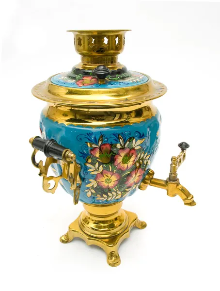 Samovar - old russian teapot — Stock Photo, Image