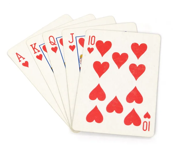 Collectie van harten poker — Stockfoto