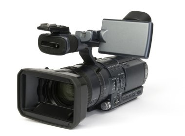 Professional digital video camera clipart