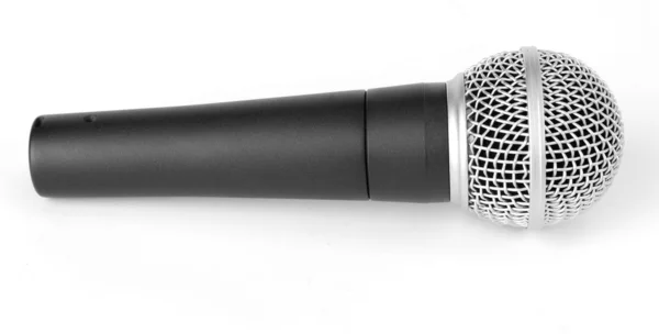 Un microphone noir prof — Photo