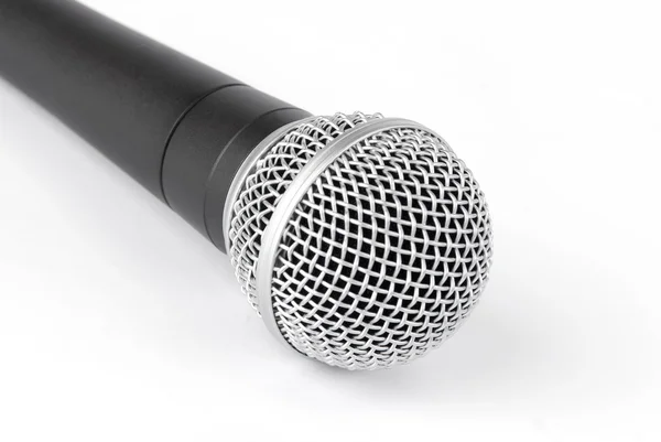 Prof siyah mikrofon — Stok fotoğraf