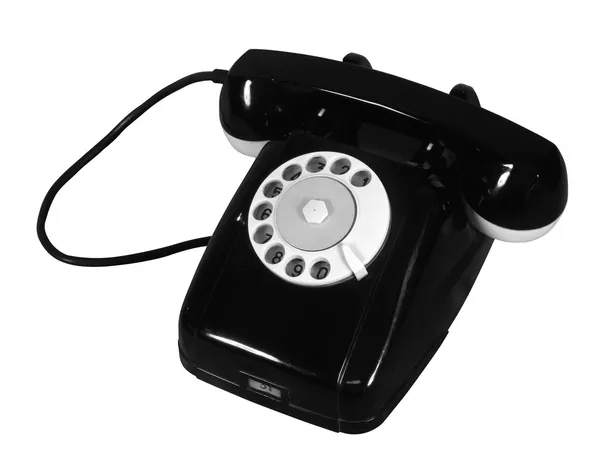 Старий телефон (з відсічним контуром ) — стокове фото