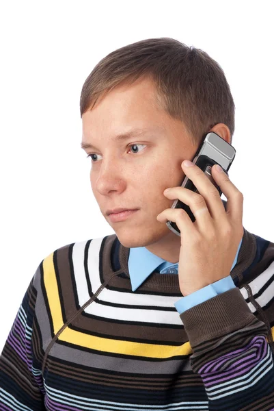 Ember hívás-ra mozgatható telefon — Stock Fotó